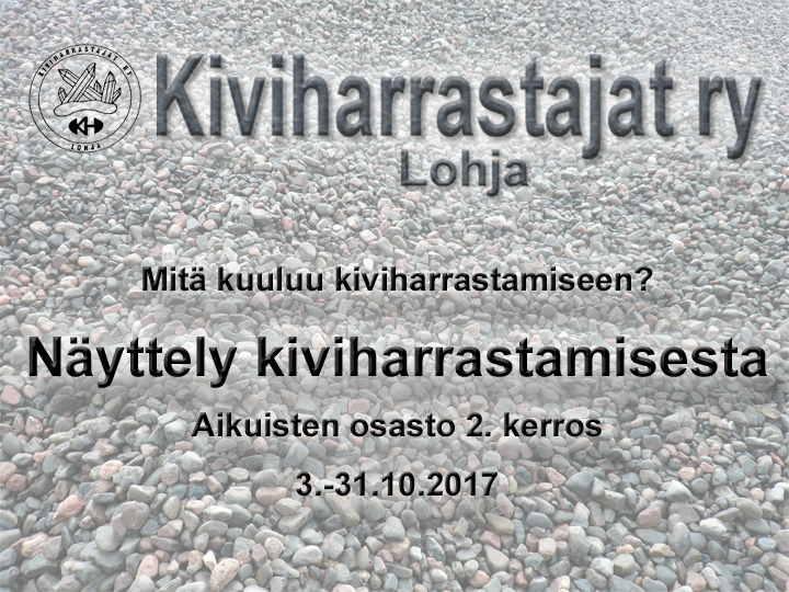 Kirjaston näyttelyilmoitus