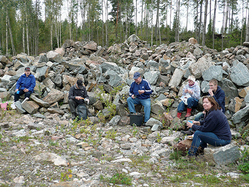 Evästauko Kisakallion kivikasoilla